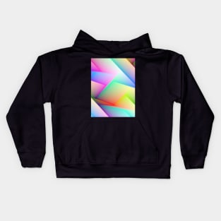 Geometric Futures #1 - Repeat Pattern Modular Synth Art Kids Hoodie